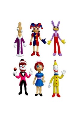 Set 6 figurine Circ digital, 14cm, multicolor foto