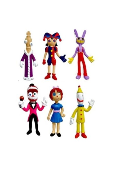 Set 6 figurine Circ digital, 14cm, multicolor