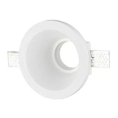 Spot incastrat, 132 mm, gips, GU10, Alb foto