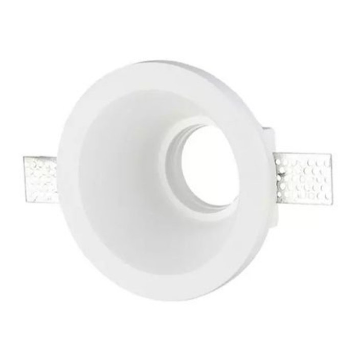 Spot incastrat, 132 mm, gips, GU10, Alb