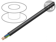 Cablu Electric Negru H07RN-F 5G1mm2 450V/750V