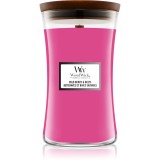 Woodwick Wild Berry &amp; Beets lum&acirc;nare parfumată cu fitil din lemn 609.5 g