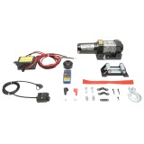 Troliu electric cu telecomanda 12V, 1,6T (3000lbs) cablu otel 5x11m, solenoid 100A Breckner Germany