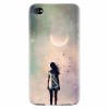 Husa silicon pentru Apple Iphone 4 / 4S, Alone Woman Cgi Hd K
