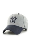 47 brand șapcă de baseball din bumbac MLB New York Yankees culoarea gri, cu imprimeu, BCPTN-MLDTT17KHP-GY10