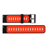 Cumpara ieftin Curea silicon compatibila cu Casio MDV106, Telescoape QR, 22mm, Negru/Rosu