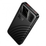 Baterie Externa HOCO Q42, 10000mAh, 30W, QC + PD, 1 x USB-A - 1 x USB-C, Neagra