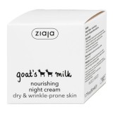 Crema hidratanta de noapte cu lapte de capra, 50 ml, Ziaja