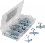 Set 24 suruburi cu cleme de fixare TK Excelent, metal, argintiu