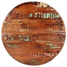 vidaXL Blat de masă rotund, Ø 80x2,5 cm, lemn masiv reciclat