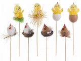Cumpara ieftin Set 8 decoratiuni Gaini si Puisori 31 cm