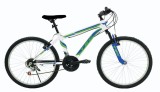 Bicicleta Tec Titan suspensie fata, roata 26&quot;, culoare alb/albastru Cod:242642000110