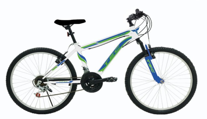 Bicicleta Tec Titan suspensie fata, roata 26&quot;, culoare alb/albastru Cod:242642000110