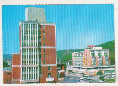 bnk cp Resita - Palatul administrativ si hotelul Semenic - uzata foto