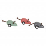 Jucarie soricel mobil din lemn,diverse culori,9x3 cm, Egmont Toys
