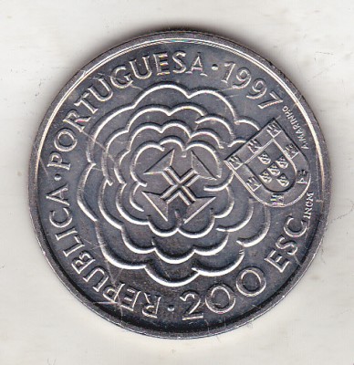 bnk mnd Portugalia 200 escudos 1997 unc , Brother Bento de G&amp;oacute;is foto