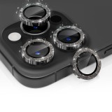 Protectie Camere iPhone 16 Pro / 16 Pro Max, Sticla Securizata 9H, Negru Titan cu Sclipici, Set 2 Buc.