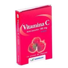 Vitamina C 180mg Capsuni Amniocen 20tbl Cod: amni00016 foto