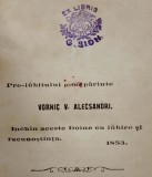 Ex libris GHEORGHE  SION pe volumul Vasile Alecsandri DOINE ȘI LĂCRIMIOARE Iași, 1862
