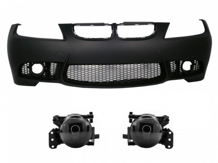 Bara Fata BMW Seria 3 E90 Sedan E91 Touring (2004-2008) Non LCI M3 Design cu Proiectoare ceata Performance AutoTuning