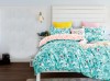 Lenjerie de pat pentru o persoana cu 2 huse de perna dreptunghiulara, Javiera, bumbac mercerizat, multicolor