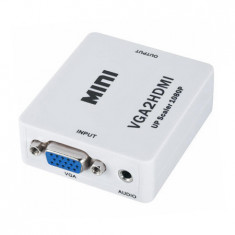 Adaptor audio-video VGA-HDMI VGA +audio intrare la HDMI iesire Cabletech