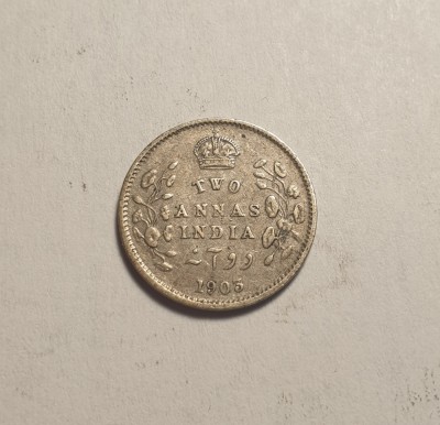 India 2 Two Annas 1903 Frumoasa foto