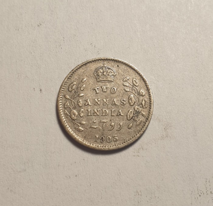 India 2 Two Annas 1903 Frumoasa