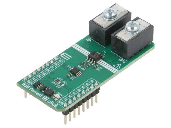 Placă prototip ampermetru SPI