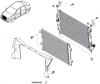 Deflector aer radiator model benzina cu AC Logan / Sandero 1.4/1.6/1.6 16V 09-11, Dacia
