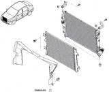 Deflector aer radiator model benzina cu AC Logan / Sandero 1.4/1.6/1.6 16V 09-11, Dacia