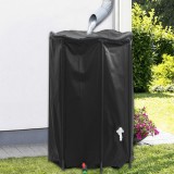Rezervor Apa Pliabil 1000L vidaXL, PVC, Robinet Evacuare, Negru, Gradina, Stocare Apa Pluviala, Irigatii, Camping