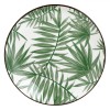 Farfurie Desert, Model Frunze, Diametru 15cm, Alb/Verde, Portelan, Compatibil Mașina de Spălat Vase, Compatibil Cuptor Microunde, Oem