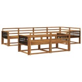 vidaXL Set de canapele de exterior 7 pcs natural Lemn Solid de Acacia 3382642