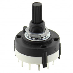 Comutator rotativ, 12 pozitii, CANAL ELECTRONIC - SR26NS1-2-6P-M10-38R6 foto