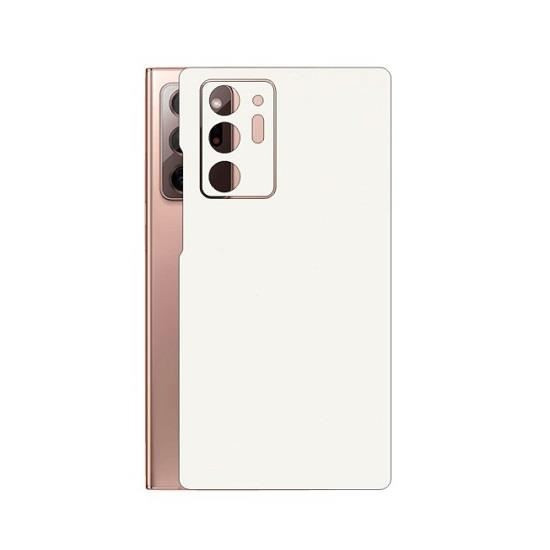 Set Folii Skin Acoperire 360 Compatibile cu Samsung Galaxy Note 20 Ultra 5G (SET 2) - ApcGsm Wraps Color White Matt