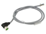 Cablu M12 5 pini unghi 1m pentru senzori automatizări Murrelektronik 7000-13281-3490100