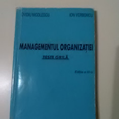 OVIdIU NICOLESCU - MANAGEMENTUL ORGANIZATIEI -