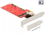 PCI Express la 2 x M.2 NGFF + 2 x SATA 6 Gb/s cu RAID, Delock 89379