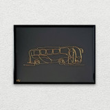 Tablou Autobuz, 21&times;30 cm