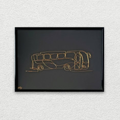 Tablou Autobuz, 21×30 cm