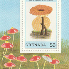Grenada 1989-Flora,Ciuperci,colita dantelata,MNH,Mi.Bl.228