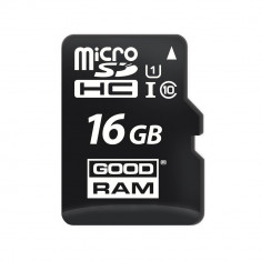 Card de Memorie MicroSD GoodRam 16 GB, Clasa 10, Viteza citire 100MB/s, Adaptor SD foto