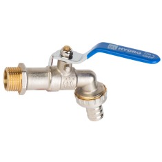 Robinet bila dublu serviciu din alama cu stut, 1/2&quot;, Filet exterior
