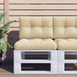 vidaXL Perne pentru paleți, 2 buc., bej, material textil