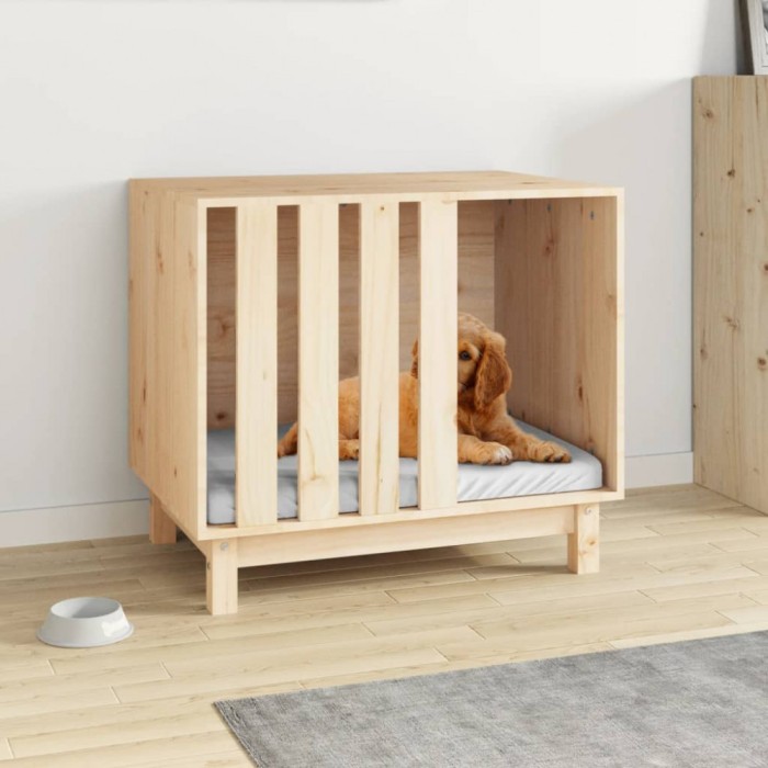 vidaXL Casă pentru c&acirc;ini, 70x50x62 cm, lemn masiv de pin