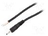 Cablu alimentare DC, cabluri, DC 2,35/0,7 mufa, negru, 0,5m, WEST POL - P07-TT-C075-050BK