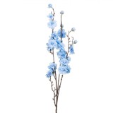 Ramură Artificială Flori, Tulpină Lungă, Culoare Bleu, 92cm, Oem