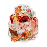 Cana Craciun in cutie cadou,portelan multicolor 8x10 cm, 300 ml