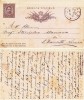Italy 1889 Postal History Rare Old postcard postal stationery CORENZO D.408